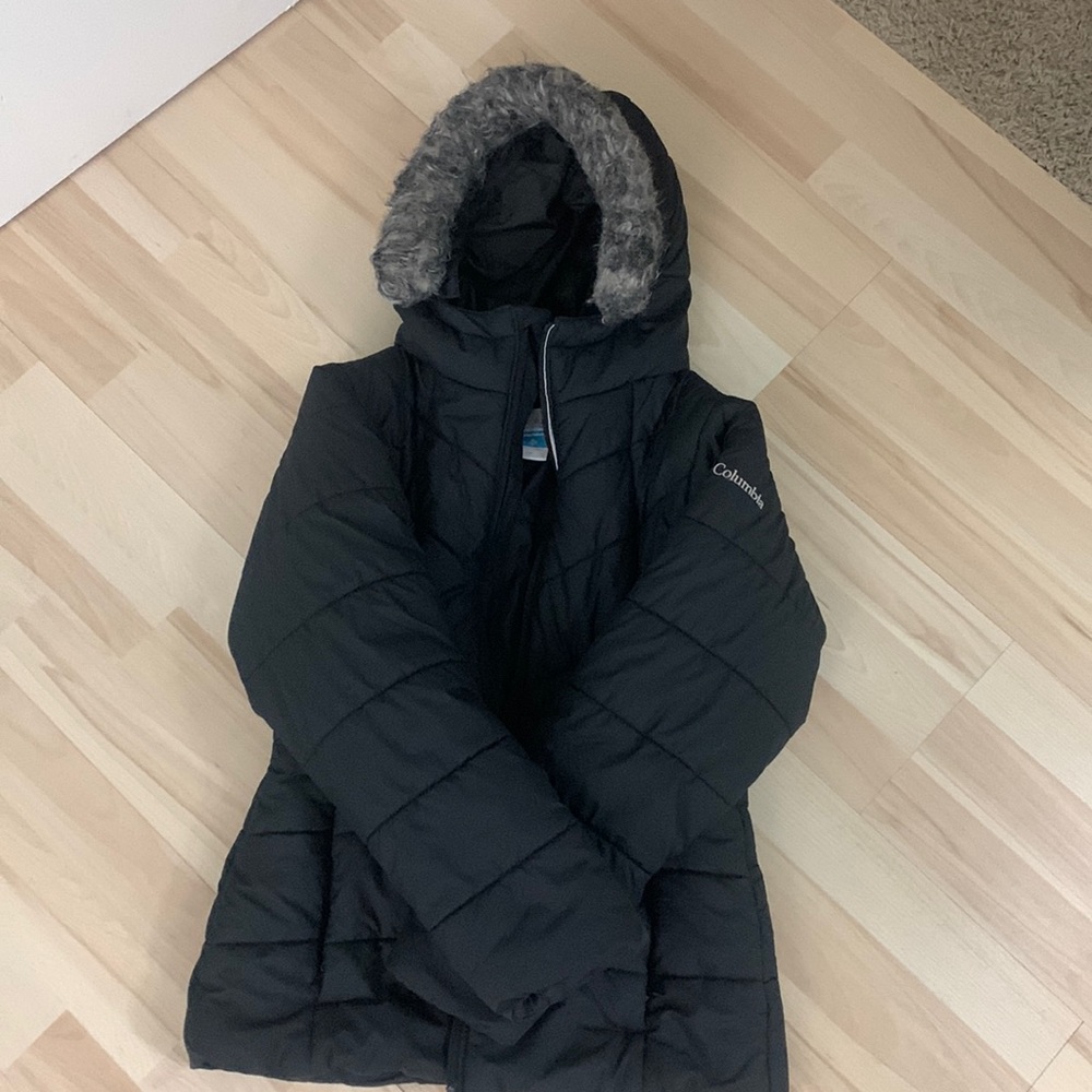 Black Columbia coat size medium kids (girls)